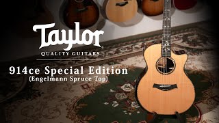 Taylor 914ce Special Edition Engelmann Spruce Top / MION introduction