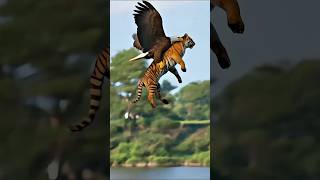 #TigerVsBaaz #TigerVsEagle #WildlifeFight #AnimalFight #EpicBattle  #ViralShorts #YouTubeShorts