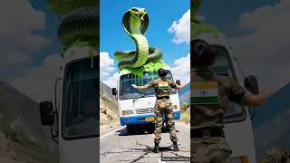 Indian Army soldier all bus rescue for all member #ai #india #shorts
