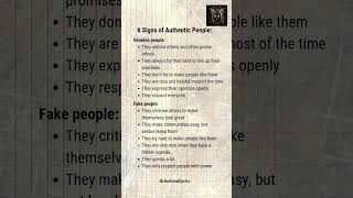 6 Signs of Authentic People #lifechangingadvice #inspiration #motivation #positivemindset