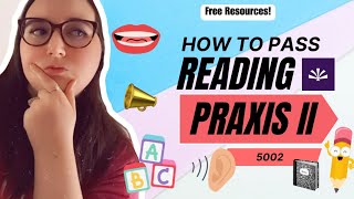 How to Pass Reading Praxis II | 5002 | FREE Resources! 📓📣