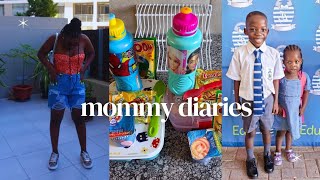 It's back to school preps|| Stationary haul|| Khumo's new hair || Organize wardrobe #mommyvlogger