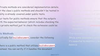 Is Testing Everything a Good Approach? Understanding When to Test Methods