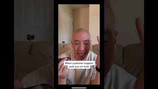 When customer support puts you on hold #customercare #customerservice #customersupport #funnyvideo