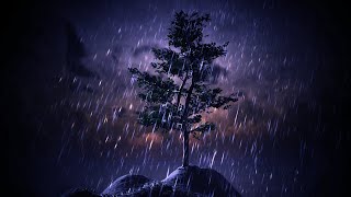 Night Rain Sounds for Sleeping - Dimmed Screen | Beat Insomnia - Sleep Better - Gentle Rain