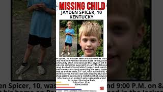 Jayden Spicer missing from Kentucky  10 years old BREAKUNG NEWS NOW