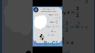 Mickey's interesting thoughts on logarithm.