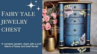 From Ordinary to Extraordinary: Astonishing Jewelry Armoire Makeover using paint and transfers
