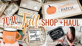 FALL 2020 SHOP WITH ME | farmhouse fall decor haul + fall decorating ideas