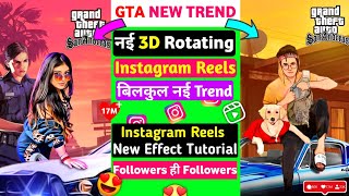 🔥 Instagram Reels New GTA Trend | Full Editing Tutorial | बिलकुल नया Trend 😍😉