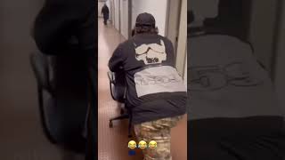 Ruby pushing scrim with a chair till he falls Grey day 2022