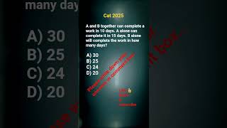 #cat2025 #studymotivation #motivation #youtubeshorts #mathematics #timeandworkmaths #arithmatic