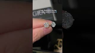 6 5mm Moissanite Earring Affordable Luxury Jewelry #delzzad #fashionfest #moissaniteearrings #earrin