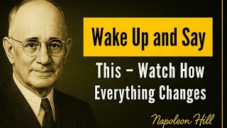 Wake Up and Say This – Watch How Everything Changes - Napoleon Hill