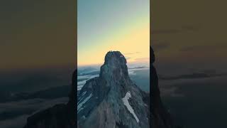 Space Ship or FPV Drone in the Swiss Alps? #shorts