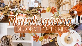 THANKSGIVING DECORATE WITH ME | FALL DECOR | HOBBY LOBBY FINDS