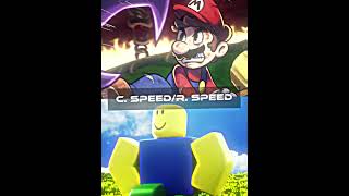 Mario vs Noob #edit #powerscaling #roblox #mario #wisedit #request
