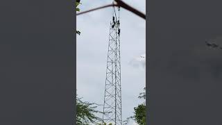 Cell phone tower construction #shorts