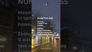 #ielts #ieltspreparation English Word Meaning Consequently, Nonetheless || AEC Pvt Ltd