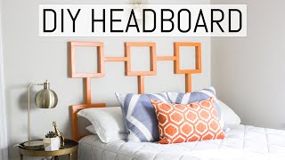 DIY Headboard | Geometric Shape and Fun Color!