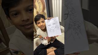 Anime Drawing 👍 #sadimkhan #shorts @mariakhan.03 @mukeem03