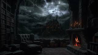 Rain Sounds For Sleeping | Thunderstorm Over A Medieval Castle | Medieval Ambience