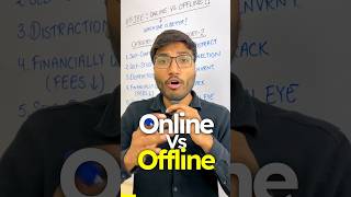 ❌ONLINE Vs OFFLINE COACHING? | What to Choose?🤯 #jee #motivation