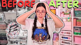 **EXTREME** CLOSET MAKEOVER! decluttering and organizing my craft closet!