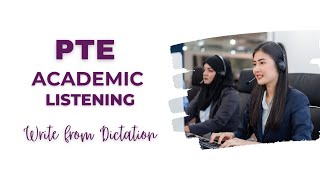 PTE Listening Write from Dictation - 5 Practice Tests with Answers
