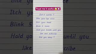 Trust me it works 😱☠️ #shorts #fun #writing #challenge #viral #shortsfeed #trending #viralvideo