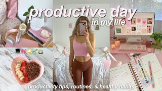 PRODUCTIVE DAY IN MY LIFE 🎧 working from home, habits, & routines