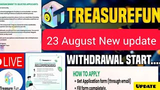 Treasure NFT//Treasure Fun New Update today// today sundarlal sir important mitting/ tuft update 