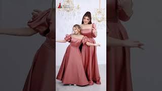 Mother Daughter Twinning in Elegant Matching Dresses 👗✨ | Family Fashion Goals!