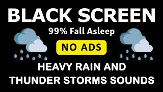 🔴 Heavy Rain and Thunder Sounds for Sleeping - Rainstorm Ambience for Sleep