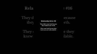 #datingtruths #relationshipadvice #realtalk #healthyrelationships #selfrespect #datingtips