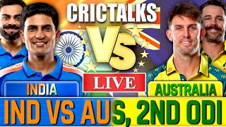 🔴 Live: India vs Australia, 2ND ODI, Live Cricket, IND vs AUS Live Match Today Scores, Commentary