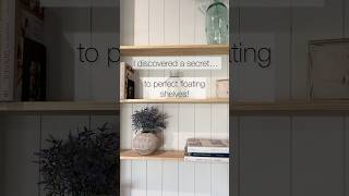 An easy solution for installing floating shelves with totally hidden brackets! #floatingshelves