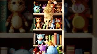 This Cat's Bookshelf Jump FAIL is TOO FUNNY! 藍 Wait for the chaos! #shorts