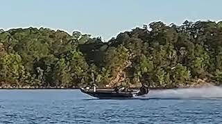 Slo-Motion and FULL SCREEN Video of Boat Crash on Smith Lake