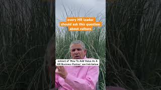 Every HR Leader Should Ask This Question #shorts #hrbusinesspartner #hrleaders #hrtraining #culture