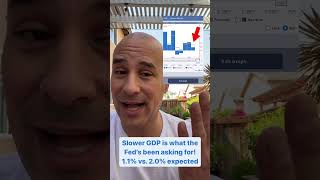 📉 The Fed NEEDED this bad GDP READING #thefed #rates #gdp #inflation