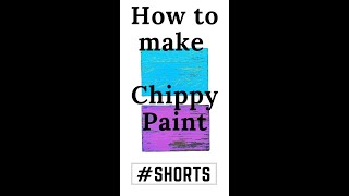How to create Chippy Paint #shorts #youtubeshorts