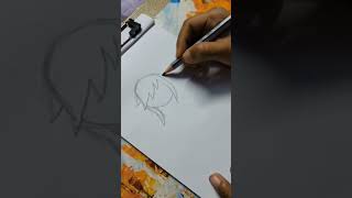 Anime girl fece drawing 😍❤️ #youtubeshorts #drawing #viral
