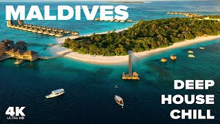 Maldives Cinematic Drone Film with Deep House | Luxury 4K Ocean Therapy