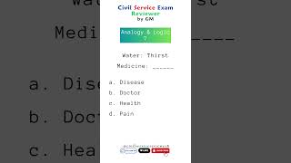Word Analogy | Analogy Test Questions | Civil Service Exam Reviewer #civilserviceexam #cse2025 #cse