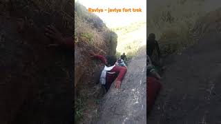 #travel #mountain# Javlya fort difficult rock patch climbing