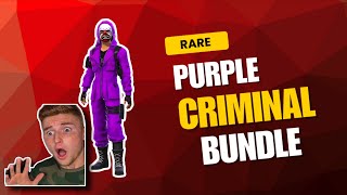 PURPLE CRIMINAL BUNDLE SPIN || FREE FIRE | RARE BUNDLE 