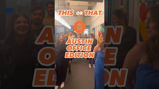 This or that: Austin office edition! #thisorthatchallenge #thisorthat #corporateculture #officelife