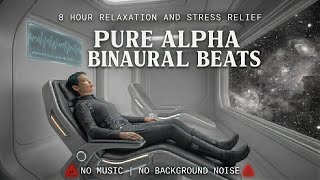 Alpha Brainwave Entrainment | 8 Hour Pure Tone Session