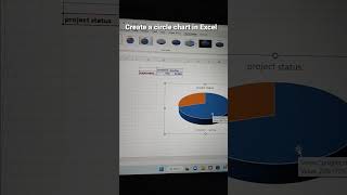 How to create a circle chart in Excel #laptop #excel #youtubeshorts #shorts @VJOBSNOTIFICATION9